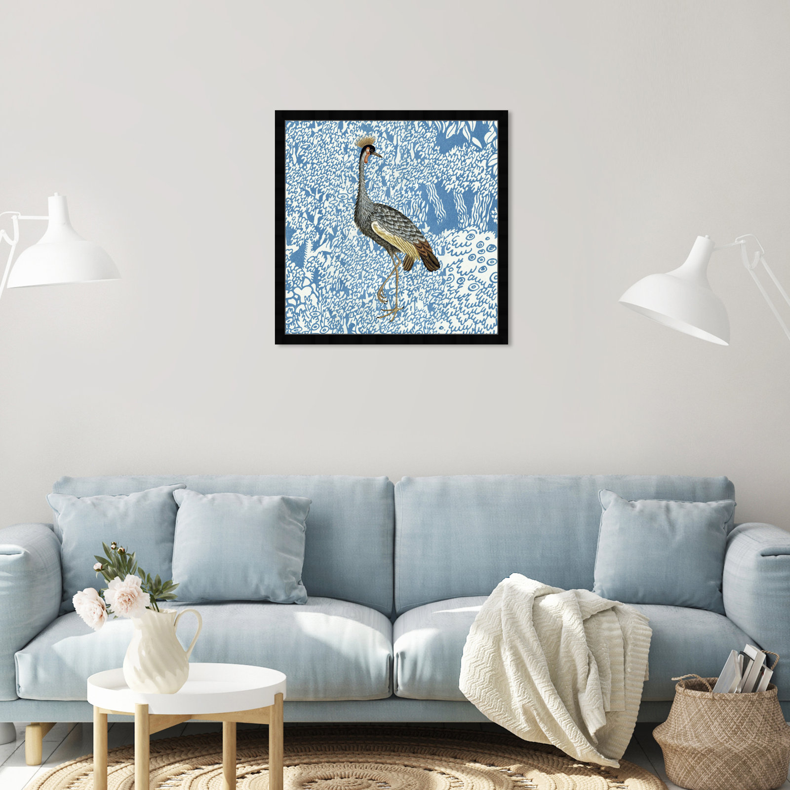Bird Pose 2 by Oliver Gal, Black, 26" H x 26" W x 0.5" D