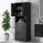 Tall Bathroom Cabinet With Laundry Basket-1318727763