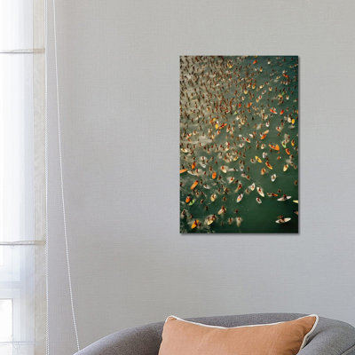Surfers In The Summer In The Ocean by Michael Schauer - Gallery-Wrapped Canvas Giclée on Canvas