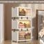 Armoire de rangement pliable avec roulettes, organisateur de placard en plastique empilable avec porte transparente, bacs de rangement pliables avec couvercles pour chambre à coucher, salon, chambre de bébé, salle de bain, cuisine
