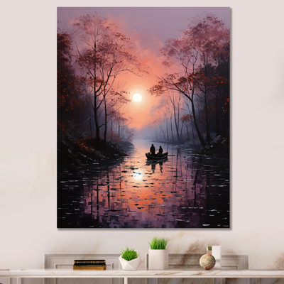 " Canal Mystical Journey Pointillism I "