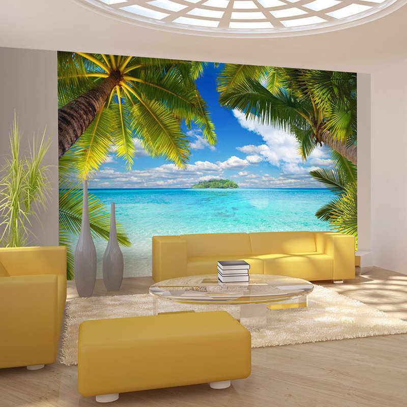 Alexxandra Carefree afternoon Wall Mural, 82" L x 118" W
