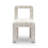 Cream Patterned Jacquard Dining Chair