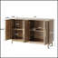 Carved 4 Door Sideboard Buffet Cabinet With Adjustable Shelves, Elegant And Multifunctional Storage For Various Rooms