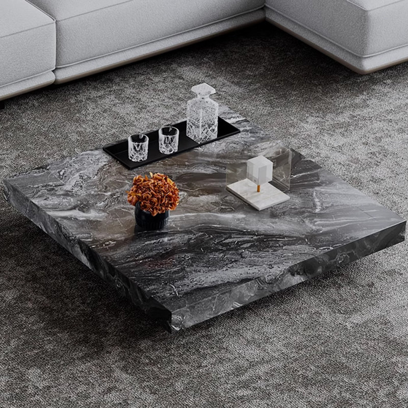 Table basse Light Luxury, H 11,41 po x L 43,3 po x l 43,3 po