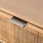Chariel 3-Drawer Wooden and Natural Rattan Dresser