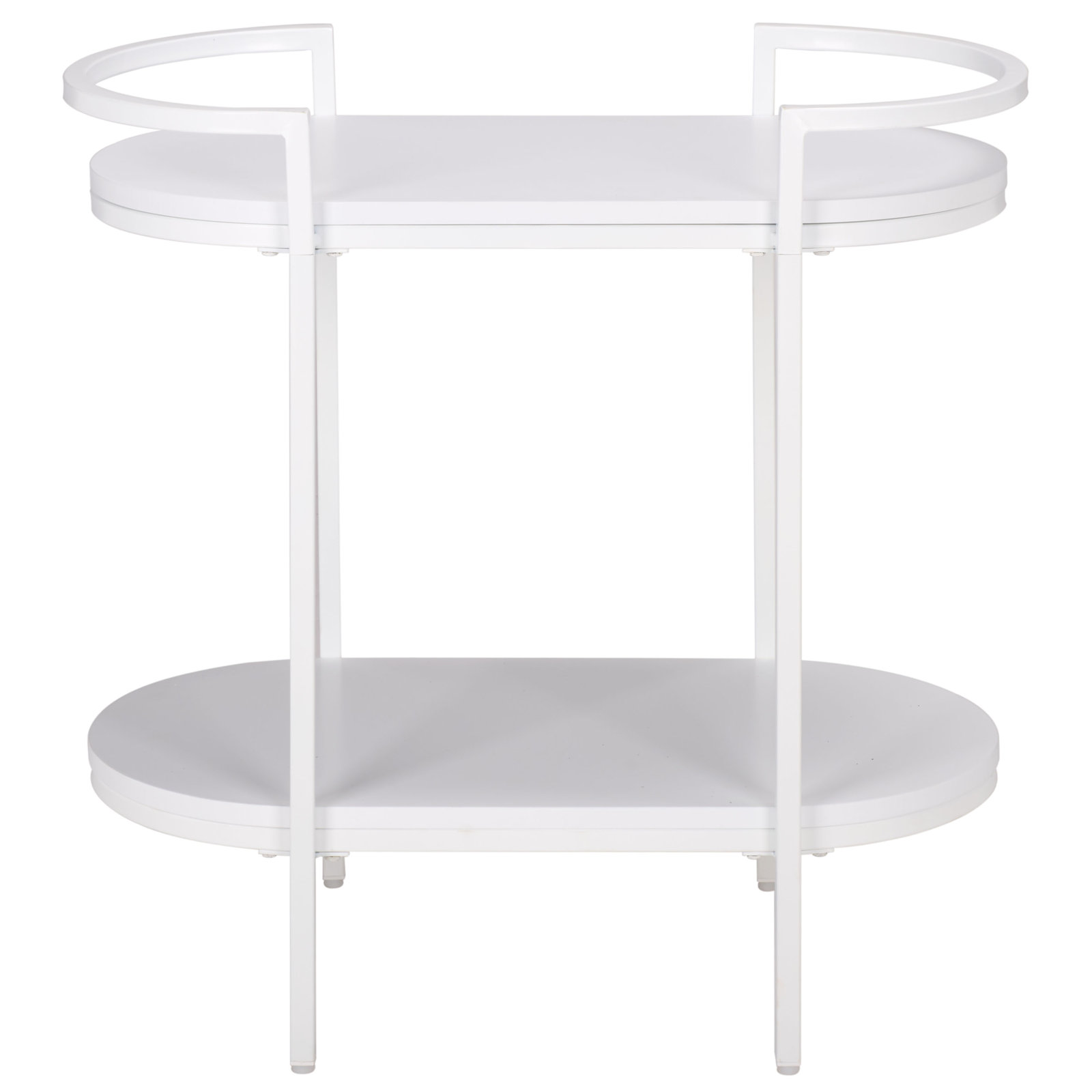 Staccato Metal Bar Cart, White
