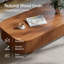 Table basse de 55 po avec rangement en bois massif