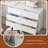 Ameyaa 6 Drawer 51.2" W Double Dresser-1098134519