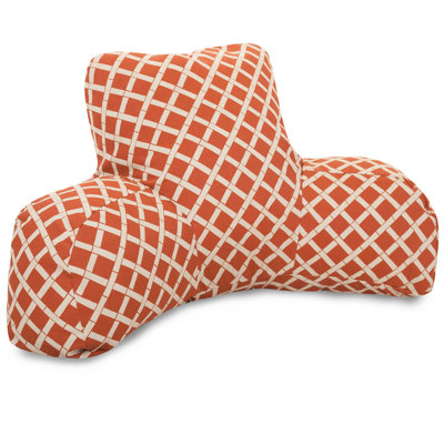 Bamboo Geometric Outdoor Reversible Throw Pillow