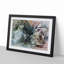 Pair of Sleeping Hippos in Abstract - Picture Frame Graphic Art Print-55735318-55735320