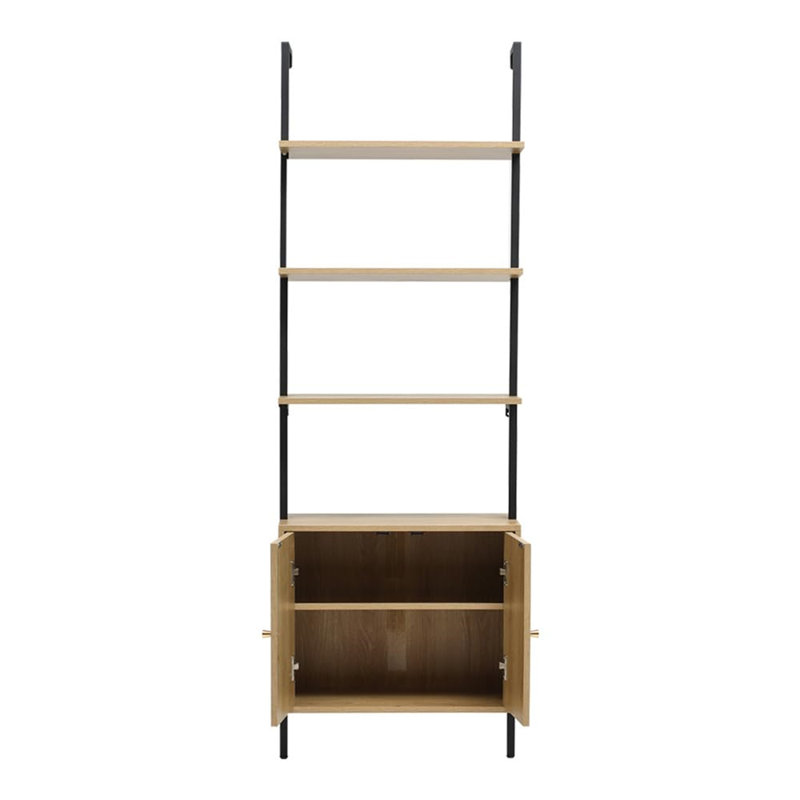 Vinehill 184cm H x 60cm W Ladder Bookcase