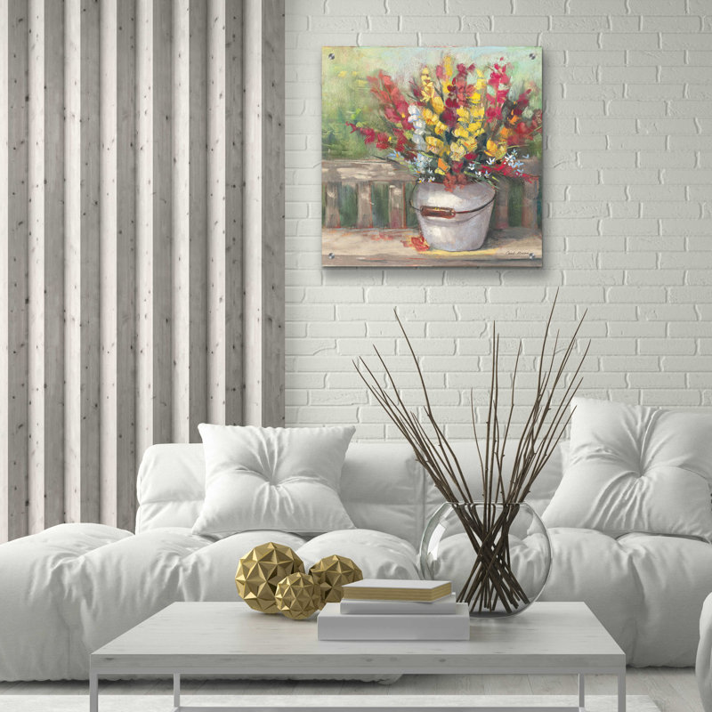 «Snapdragon Bouquet» par Carol Rowan, H 24 po x l 24 po x P 0,2 po