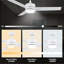Ventilateur de plafond 52 po avec éclairage et contrôle mural-1270179869-1270179868