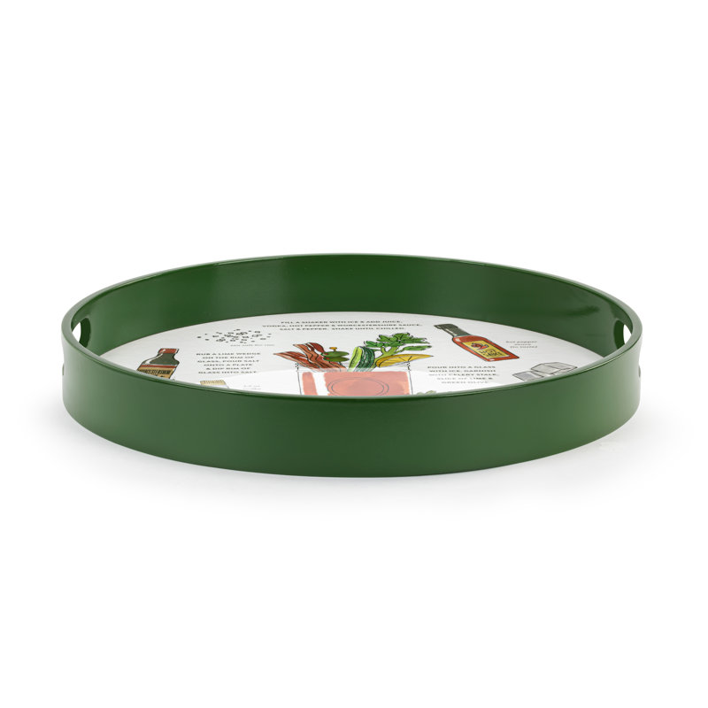 Bloody Mary Round Serve Tray - 18In