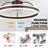 24" Smart Dimmable LED Ceiling Fan with Light, Remote & APP Control, Adjustable Color Temperature, 6-Speed Reversible for Living Room, Bedroom-897064514