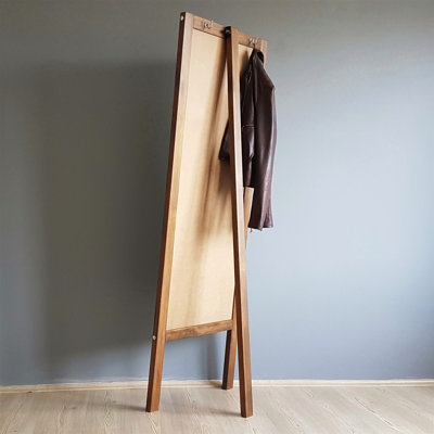 Finnen Floor Mirror with Shelves
