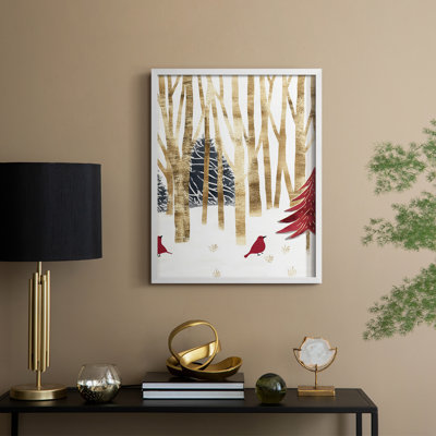 «Christmas Holiday Art» CDXXIX, reproduction encadrée - bois massif