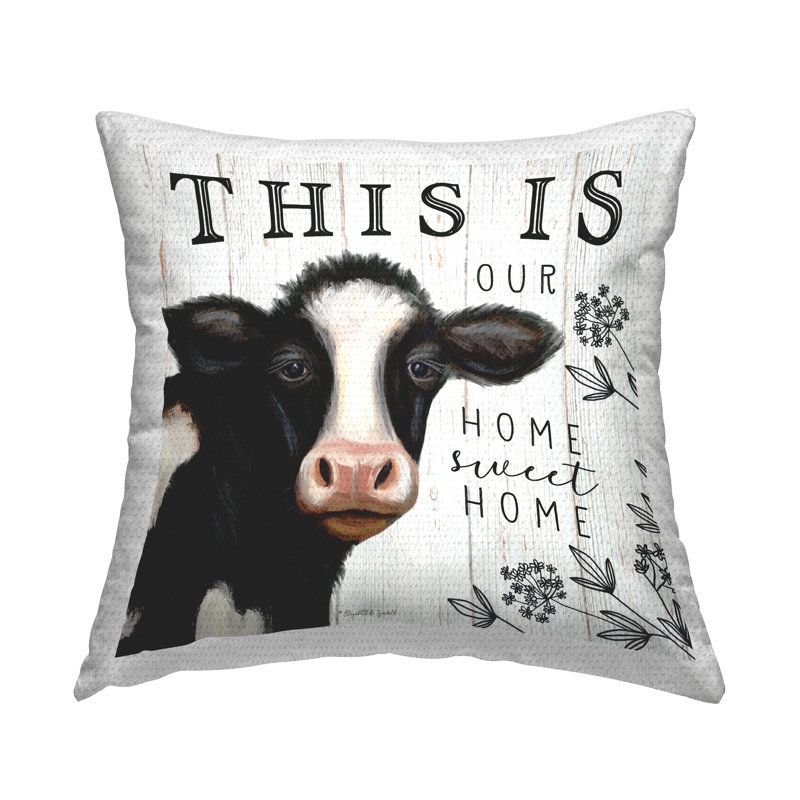 Coussin d'extérieur imprimé "Our Home Sweet Home" par Elizabeth Tyndall