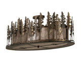 Rustic Lodge 6 - Light Semi Flush Mount