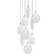 Victoria 9 - Light Chrome LED Cluster Pendant