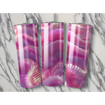 Choose Handmade Tumblers 591ml Vacuum Insulated Stainless Steel (18/8) Travel Tumbler with Straw