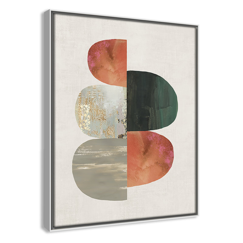 «Westcreek Evolving Energy II» par Tom Reeves - reproduction imprimée, H 15,5 po x l 12,5 po, Toile avec cadre, Blanc