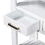 Console pour espace de vie, blanc, 4 tiroirs et 2 tablettes-343515032