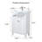 24'' White Modern Free-Standing Single Bathroom Vanity Set