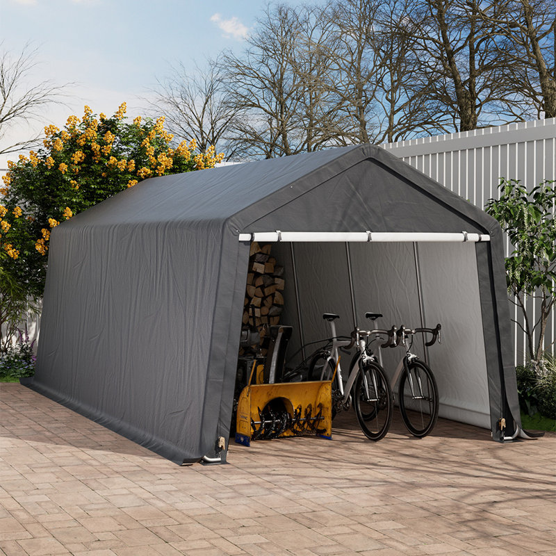 Guerande 10ft. W x 20ft. D ft D Galvanised Pipe Apex Tool Shed