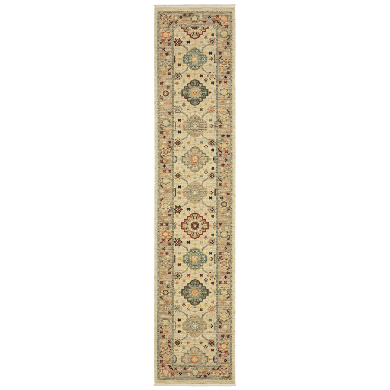 Mickyla Performance Oriental Indoor Rug, Runner 2'6" x 12'