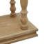 Console 48 po x 15 po x 32 po à 2 niveaux en bois naturel avec pieds fuselés sculptés, mobilier en bois rustique / maison de campagne / campagne française