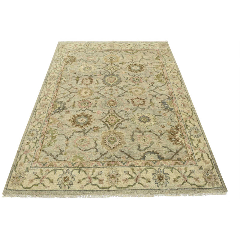 Fahtima One-of-a-Kind 8'2'' X 10'1'' New Age Wool Area Rug Gray