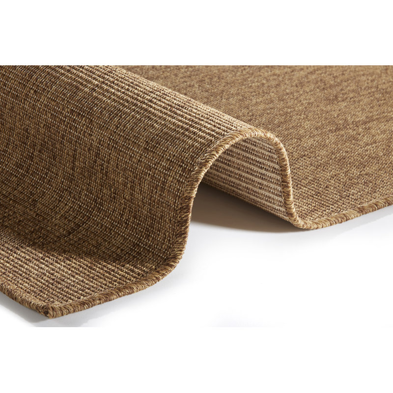 Nature Machine Woven Brown Indoor / Outdoor Rug, Rectangle 80 x 150cm