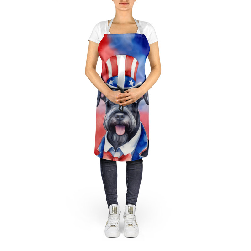 Patriotic American Apron, Giant Schnauzer