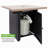 28Inch Outdoor Gas Fire Pit Table , 48,000 BTU, Square Outdside Propane Patio Firetable, ETL Certification, Bionic Wood Grain Lid, For Backyard, Garden, Party, Deck, Courtyard-1368166481