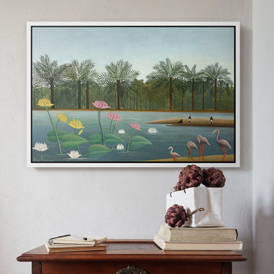Les flamants roses, 1907 - Henri Rousseau, toile tendue avec châssis