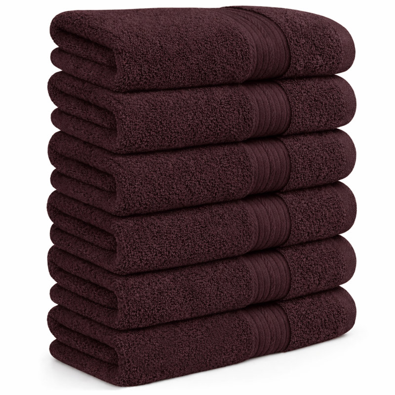 Hand Towels Quick Drying 100% Cotton 600 GSM, Brown