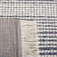 Tapis ivoire / bleu marine en laine tissé à la main Marbella-78161260