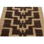 Wool Geometric Area Rug in Brown/Beige