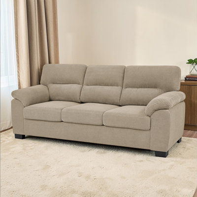 Brooklington 81" Fabric Modern Sofa Pillow-Top Arms Upholstered Couch For Small Space