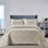 Dez Polyester Geometric Shapes Bedspread with Pillow Shams Included