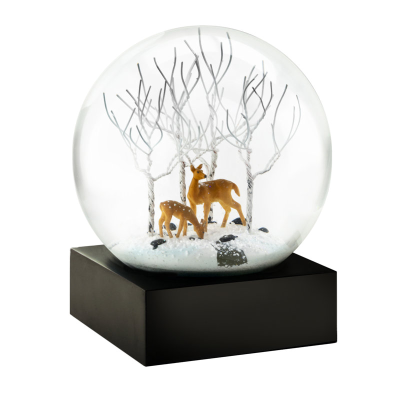 Deer In Woods Snow Globe