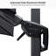 Parasol en porte-à-faux carré gris 10 pi Gira-1497257165