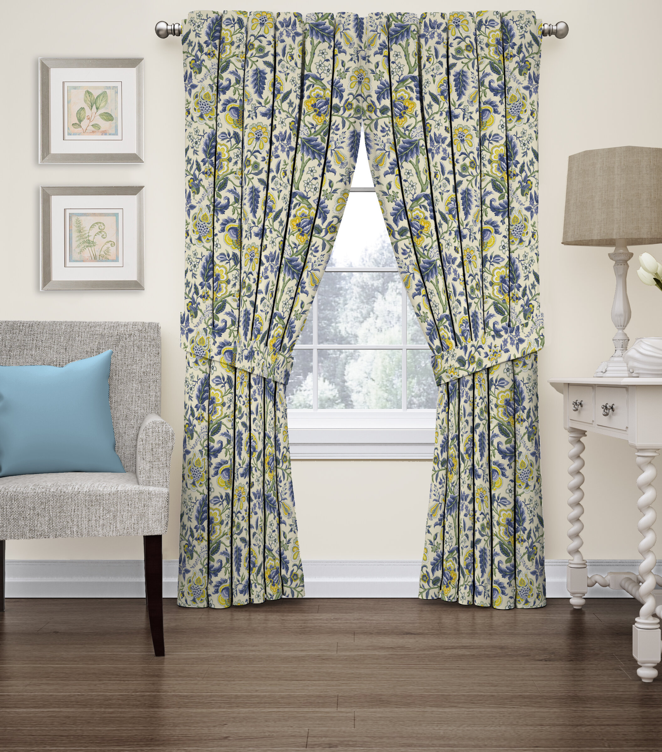 Waverly Imperial Dress Cotton Room Darkening Curtain Panel Reviews   Imperial Dress Cotton Room Darkening Curtain Panel 