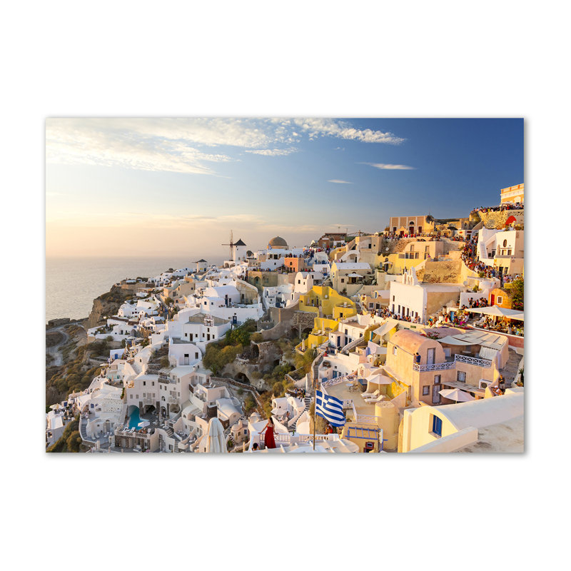 Santorini Greece - Wrapped Canvas Print