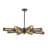 8-matte black adjustable iron pendant light