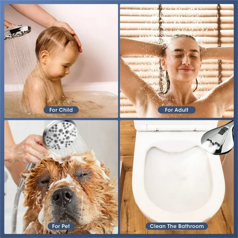 Pomme de douche à pluie double 1,75 GPM GPM