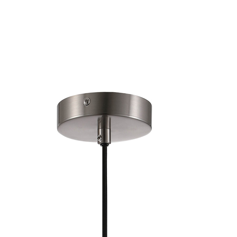 1 - Light Satin Silver Sphere Pendant