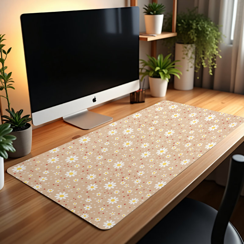 Polyester Desk Pad, 14.4x12.1